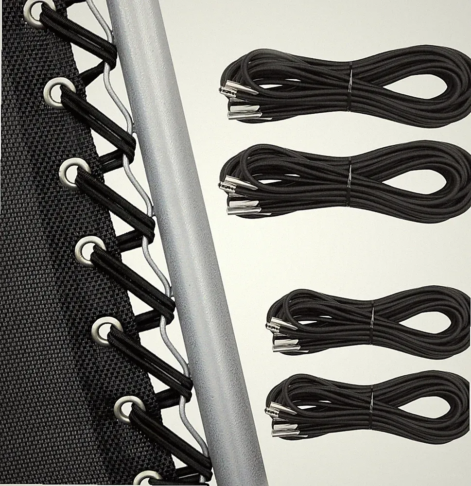 4 Cords Zero Gravity Chair Replacement Cord Kit (Black)