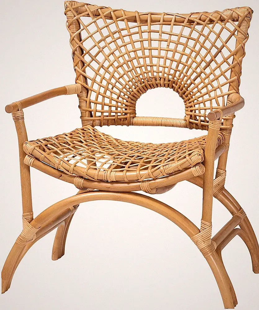 Bohemian Rattan Arm Chair - Natural Design for Stylish Living