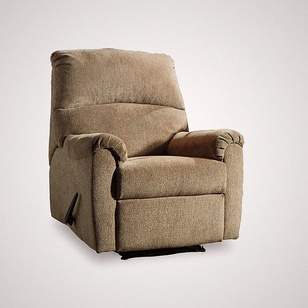 Nerviano Traditional Zero Wall Recliner, Light Brown