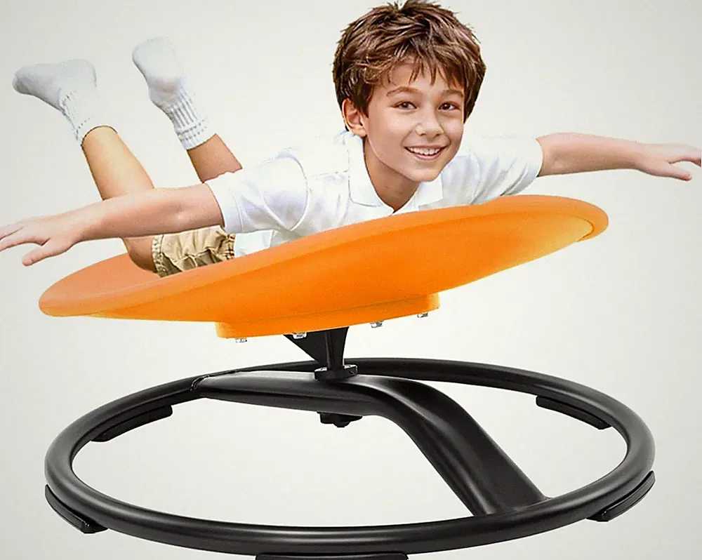 Spinning Chair for Autistic Kids (Ages 3-18) - 220LBS Capacity Sensory Swivel Se