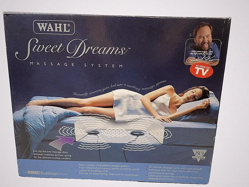 Wahl “Sweet Dreams” Under Mattress Couch Chair Massager Unit Black 4090 Open Box